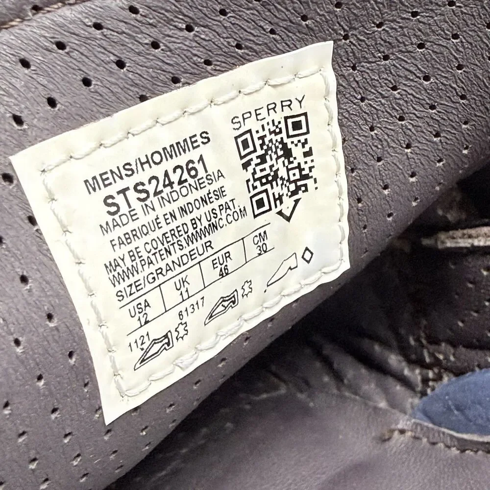 Sperry Gold Cup Boat Shoes Mens 12 M Brown Leather Casual Preppy Moccasins 2 Eye